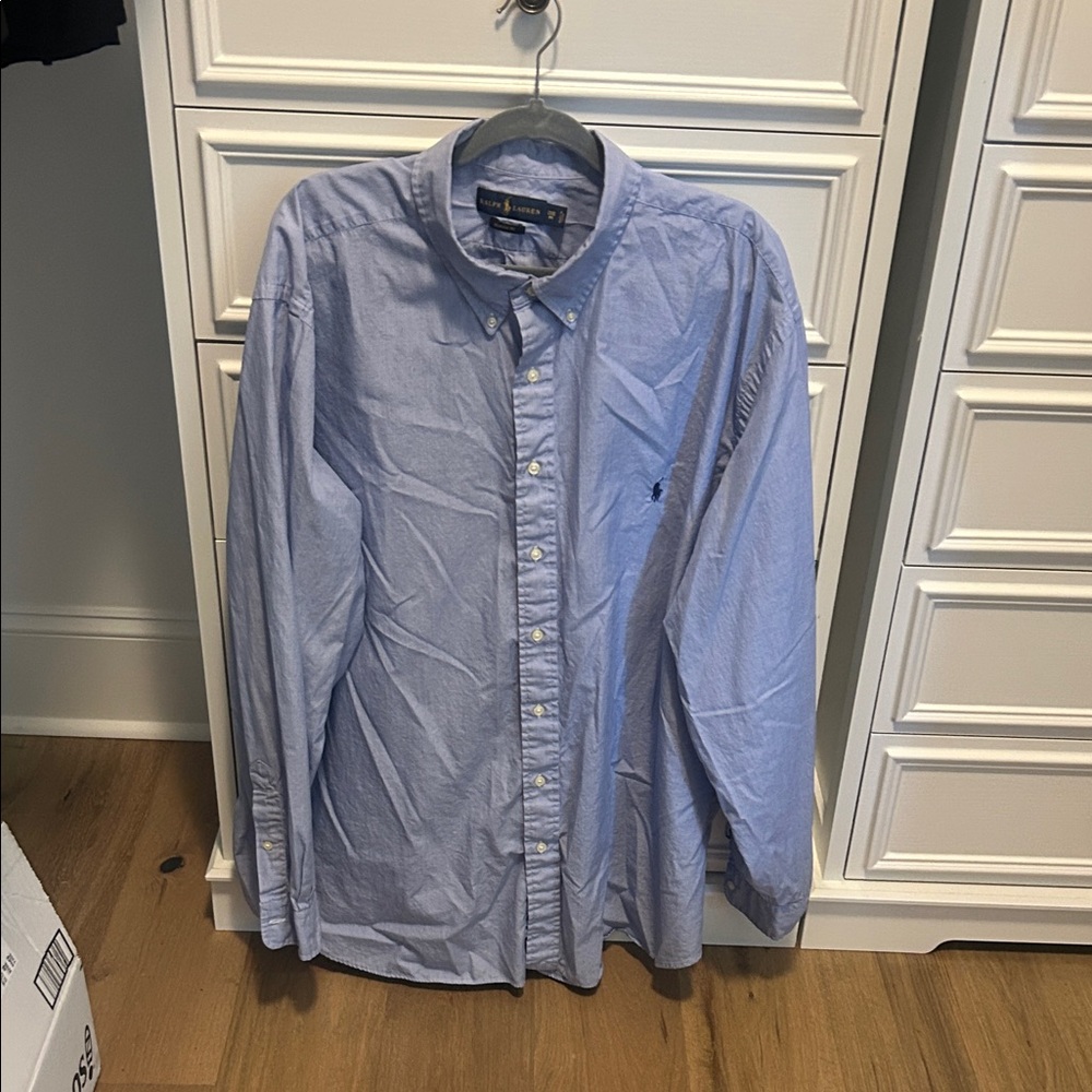 Ralph Lauren Light Blue Button-Down Oxford Shirt